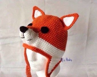 Red Panda Hat. Crocheted Red Panda Hat for children. by AJsHooks