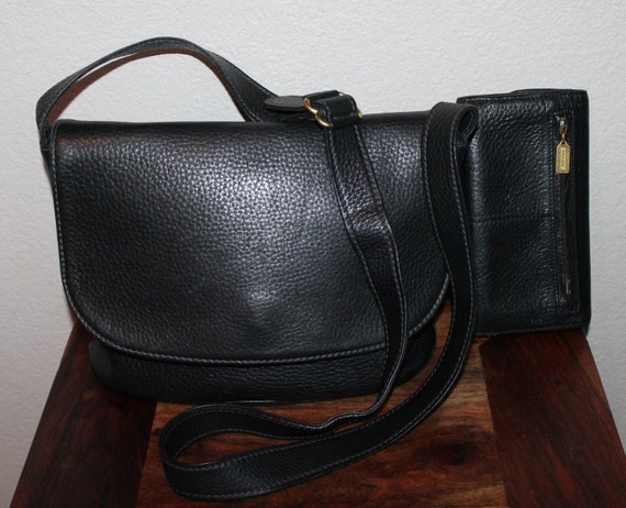 Coach Handbag, Matching Coach Wallet, RARE Vintage Handbag, Pebble ...