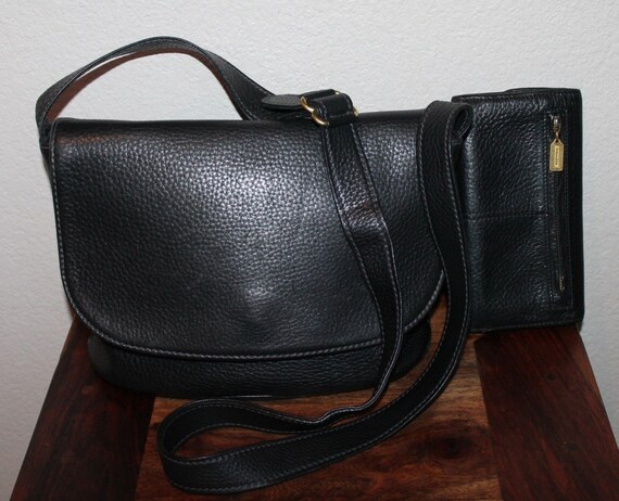 Coach Handbag, Matching Coach Wallet, RARE Vintage Handbag, Pebble ...