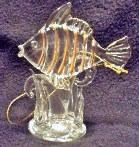 large hand blown glass fish