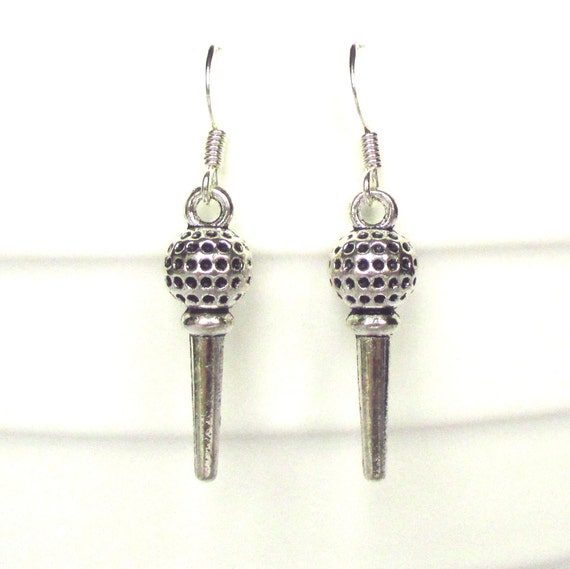 Golf ball earrings Golf Tee earrings Golfer's gift