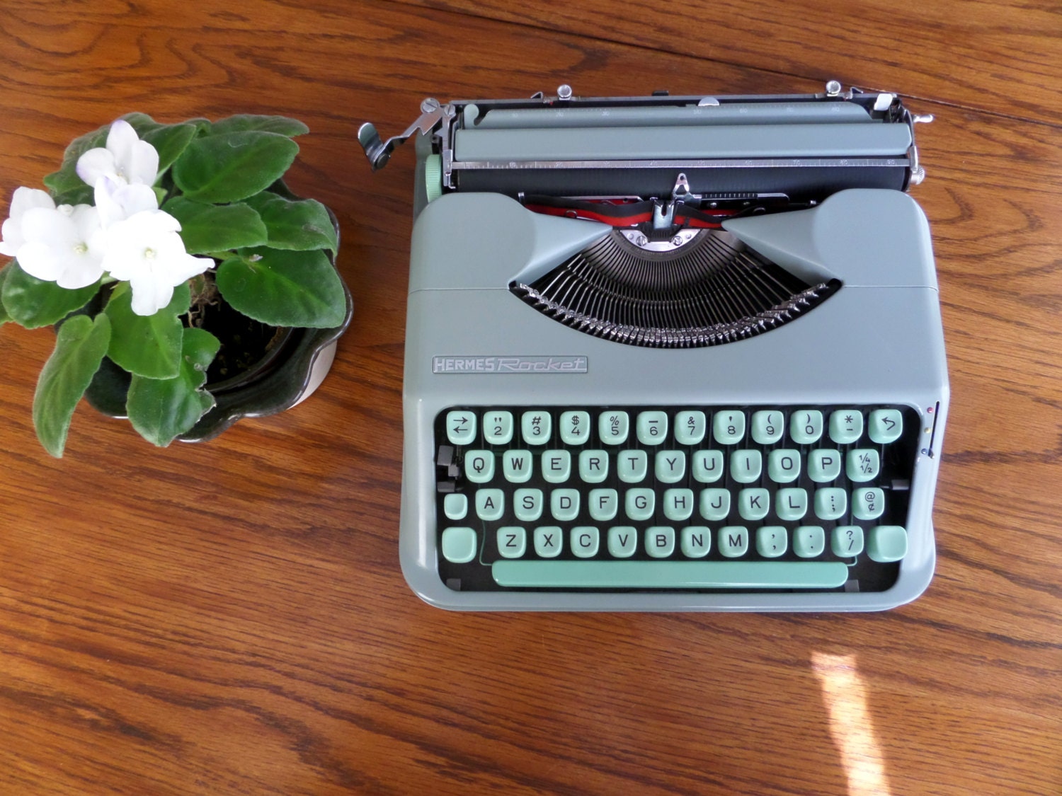 Hermes Rocket Manual Typewriter Early 60s by MahoganyRhino