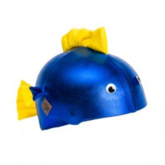 Blue Fish Helmet Cover
