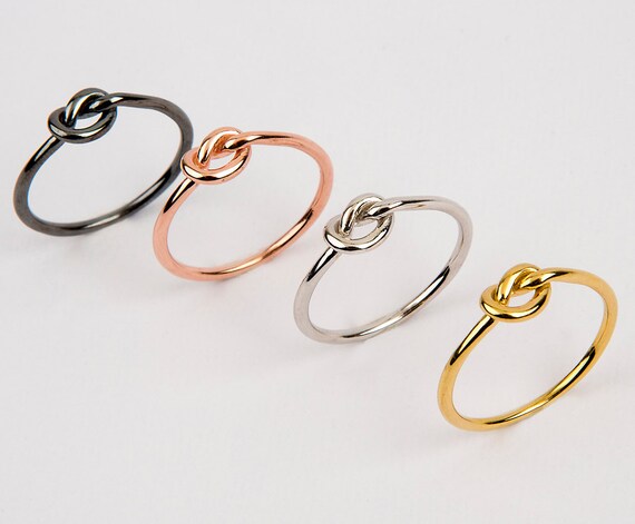 Knot ring Love knot ring Silver knot ring Love Gold knot