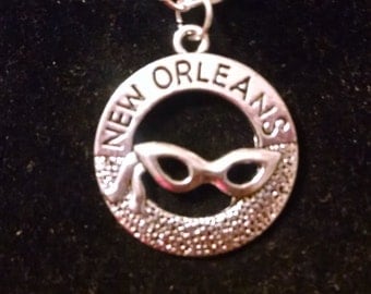 New Orleans Mardi Gras Necklace ~ Mardi Gras - Mardi Gras Mask ~ New Orleans
