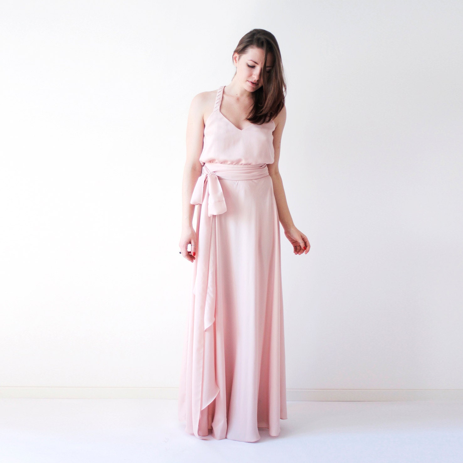 boho evening gown