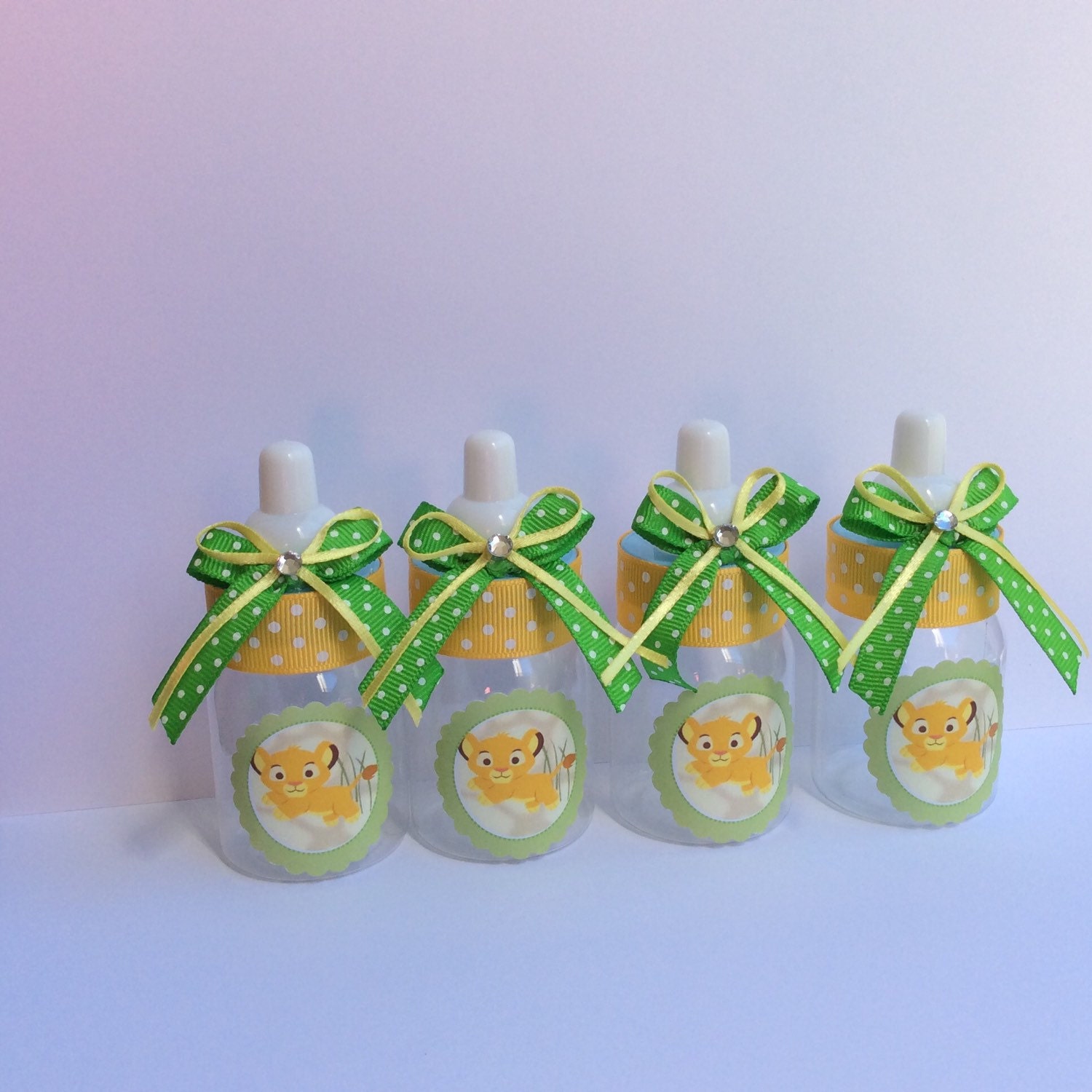 12 small 3.5 Lion king baby shower baby bottles lion