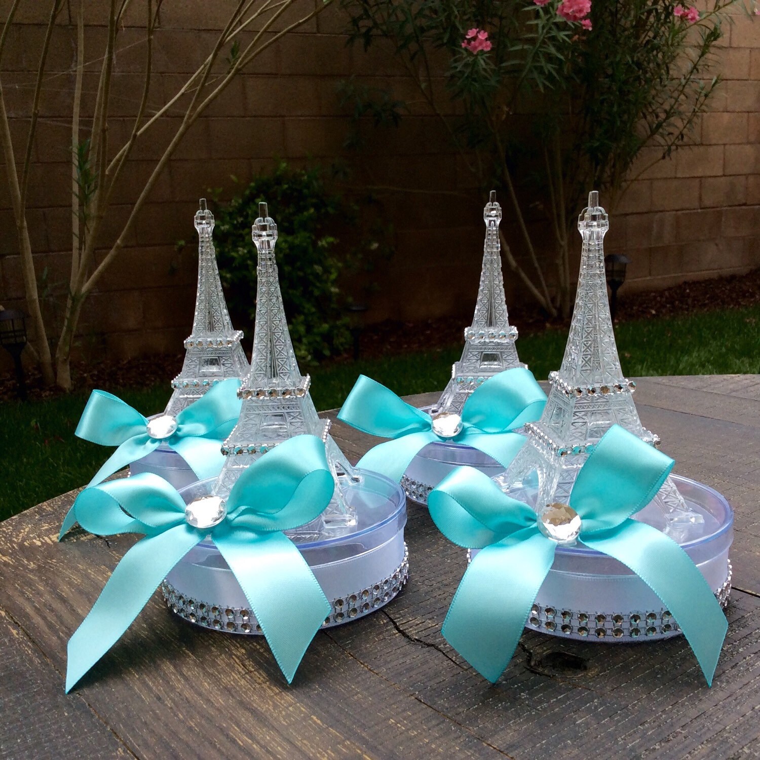 6 Eiffel Tower party favors or small centerpiece-eiffel tower