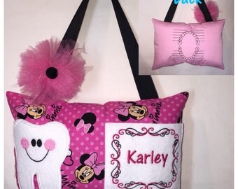 Tooth Fairy Pillow Pink Minnie Mouse Toothfairy Pillow