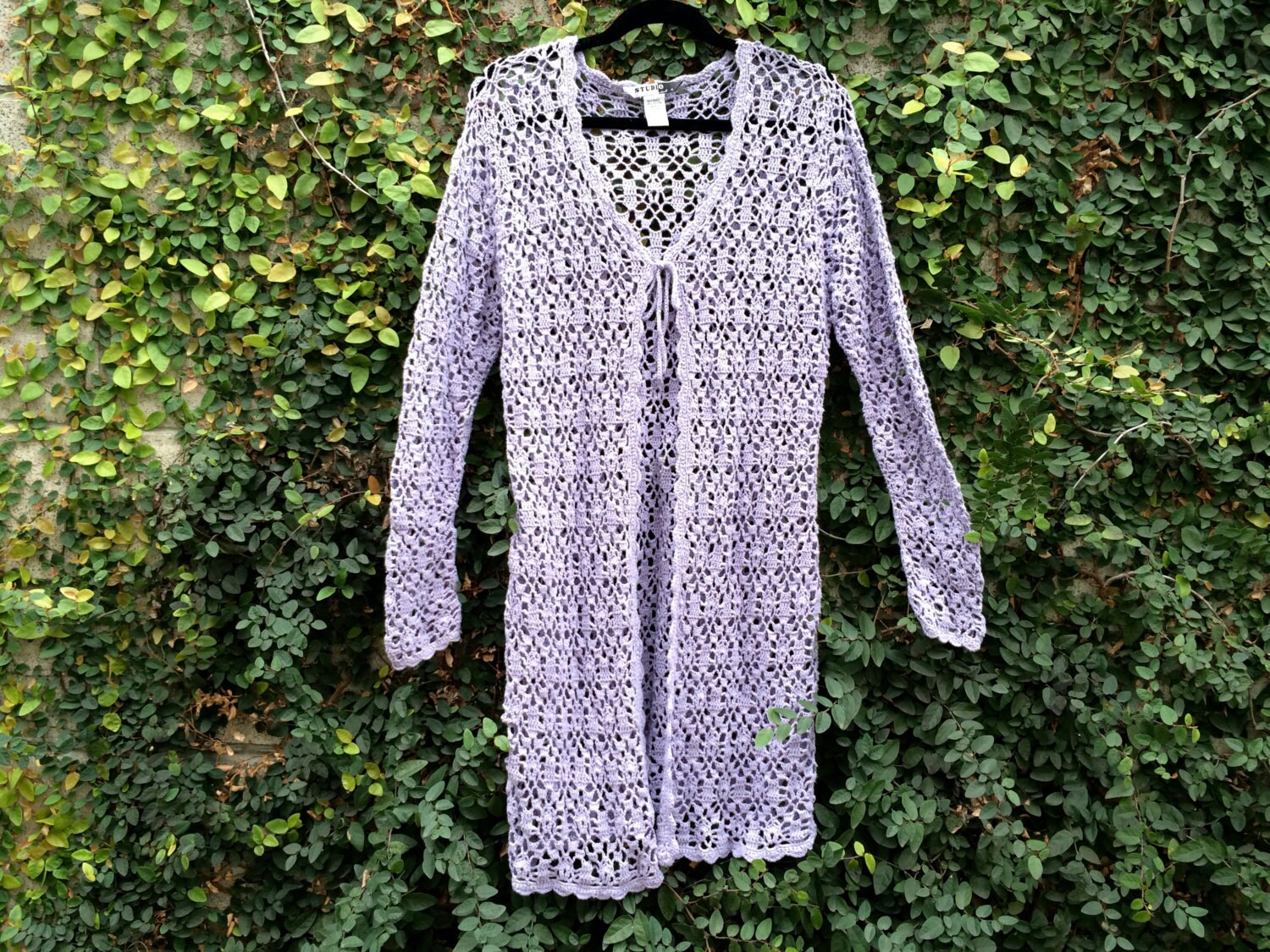 lavender duster cardigan