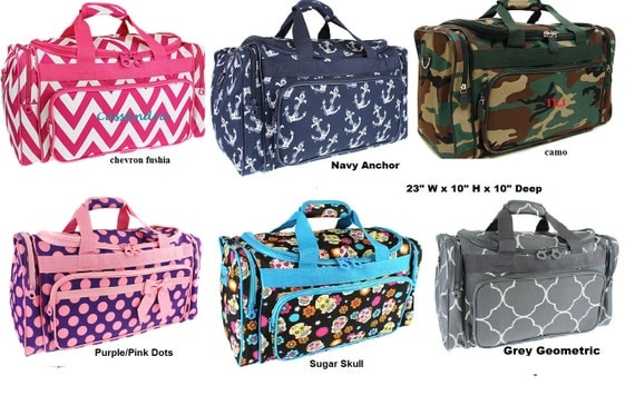 Large Monogrammed Duffle Bags | Semashow.com