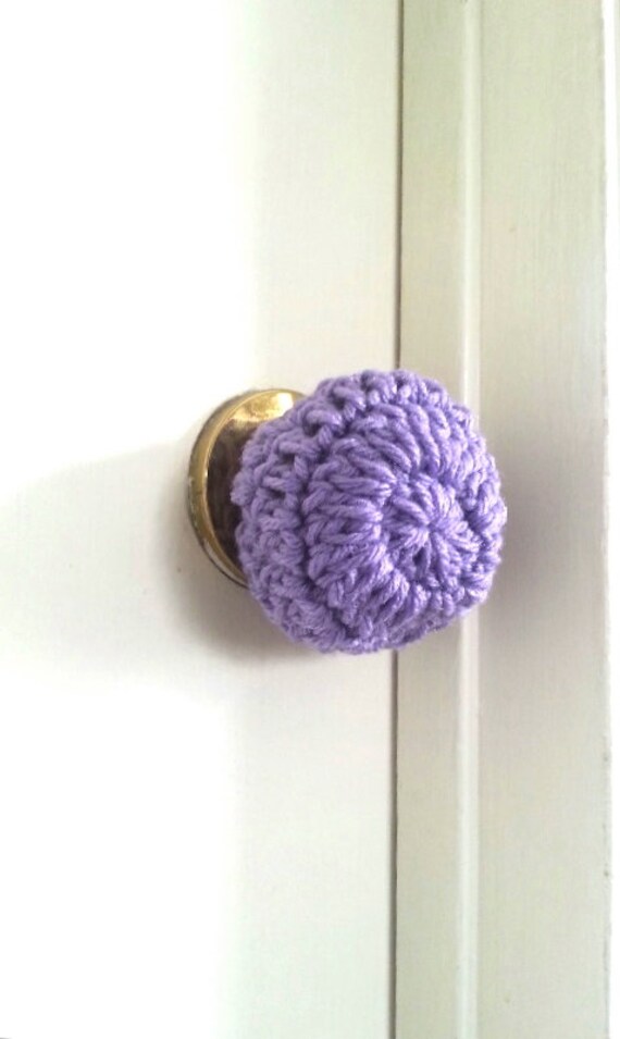 3 Crochet door knob cover child safety cover child proof