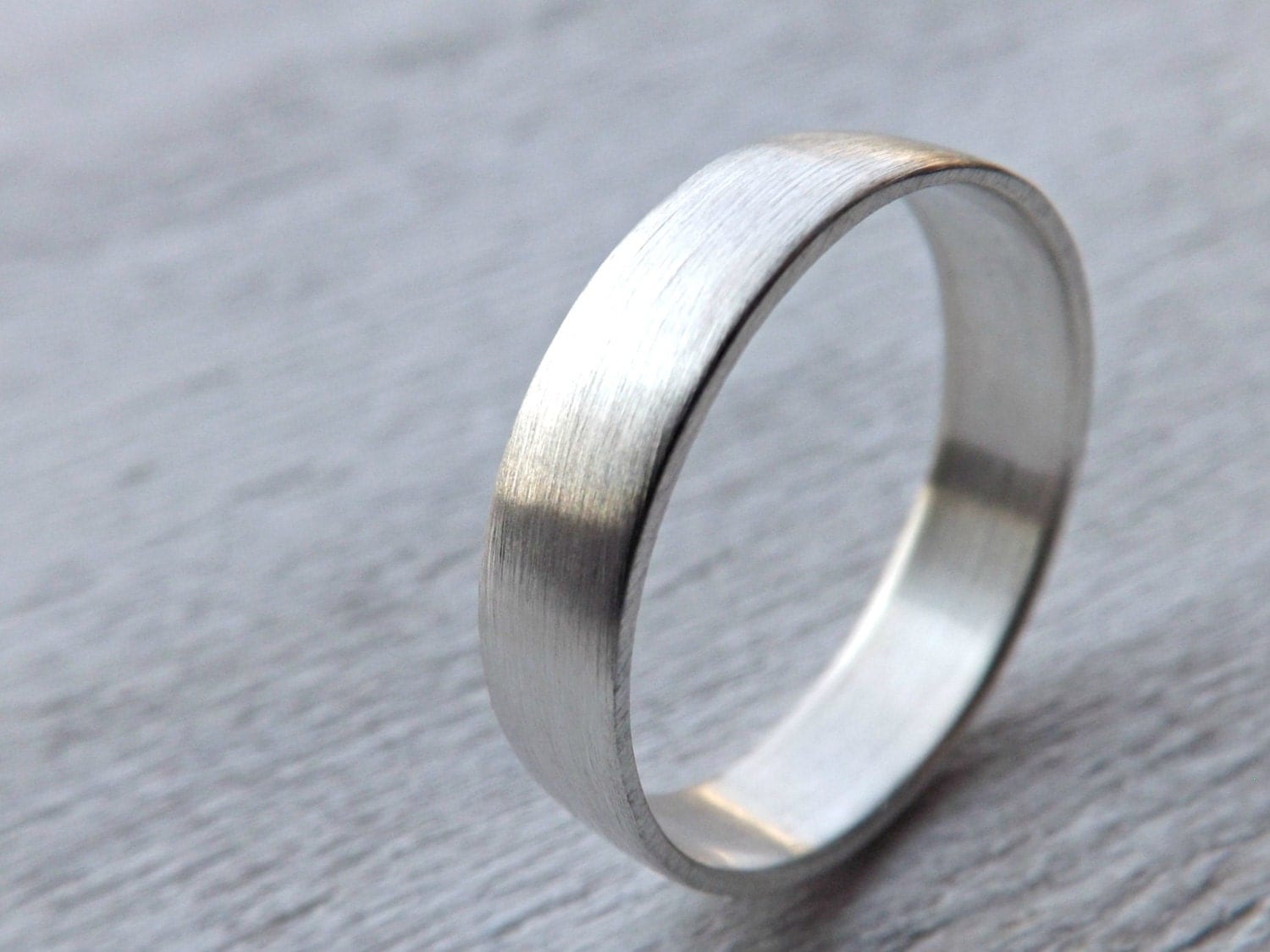 mens ring personalized silver wedding band silver by