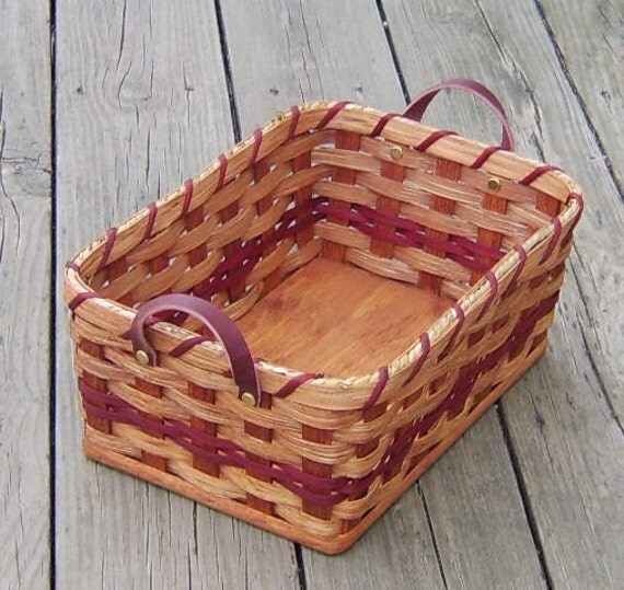 Amish Handmade Small Rectangular Fruit BasketCUSTOM COLORS AVAILABLE