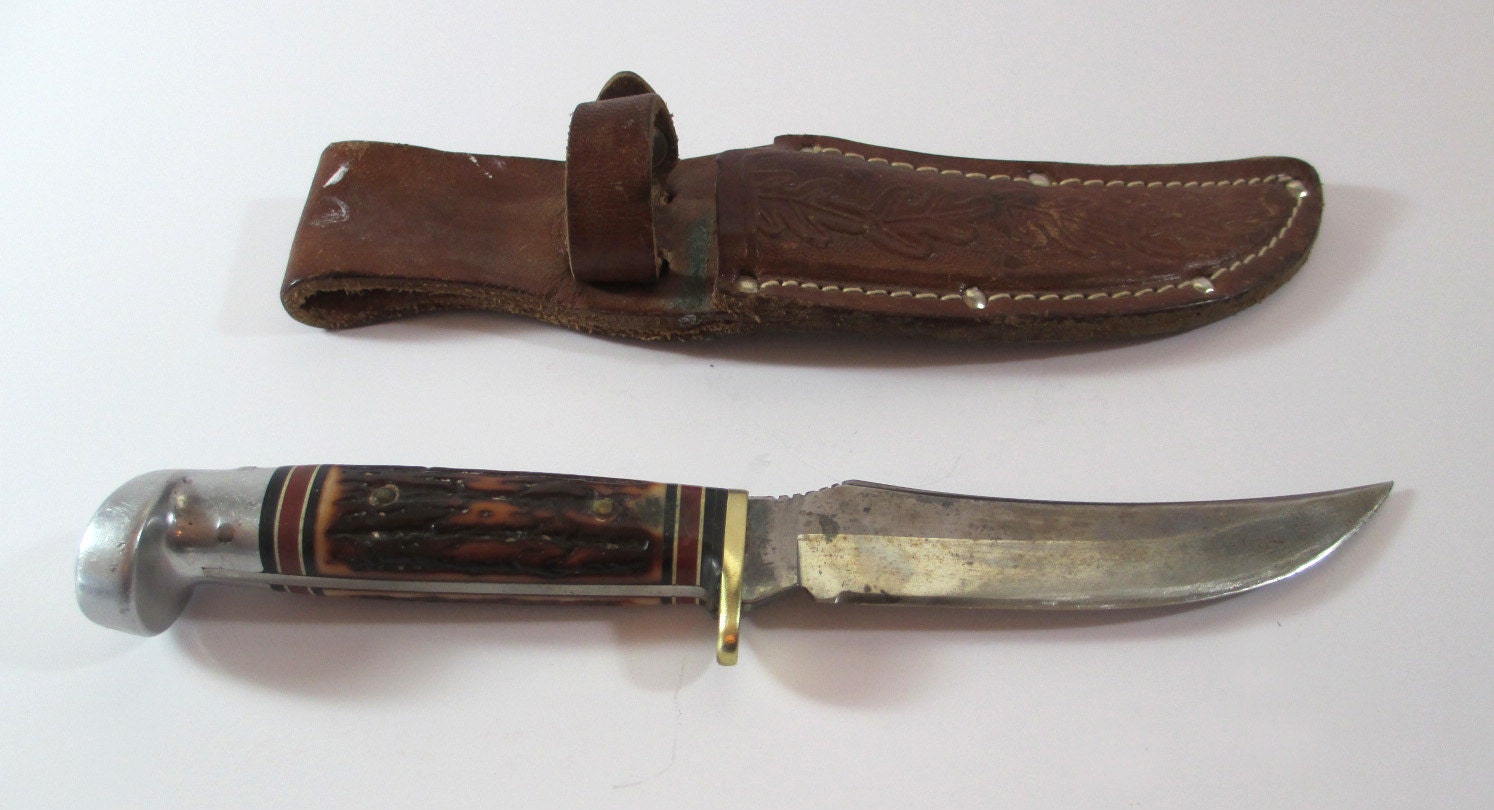 Vintage sheath knife Western Knife Co. Model H40 F original