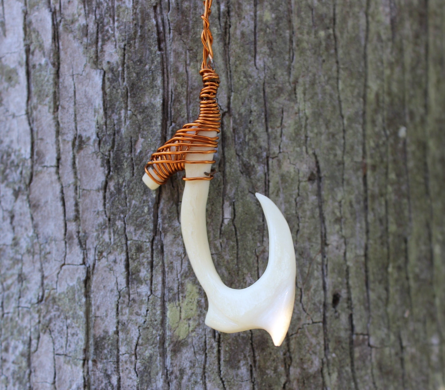 Fish Hook Hawaiian Hook Maori Hook Bone Carving By Ivoryturtle