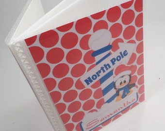 Christmas Photo Album personalized photo album baby photo album girl photo album boy photo album 4x6 or 5x7 North Pole Santa Clause book 165