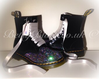 Crystal Dr Martens, Custom bling Dr Martens Free UK Delivery