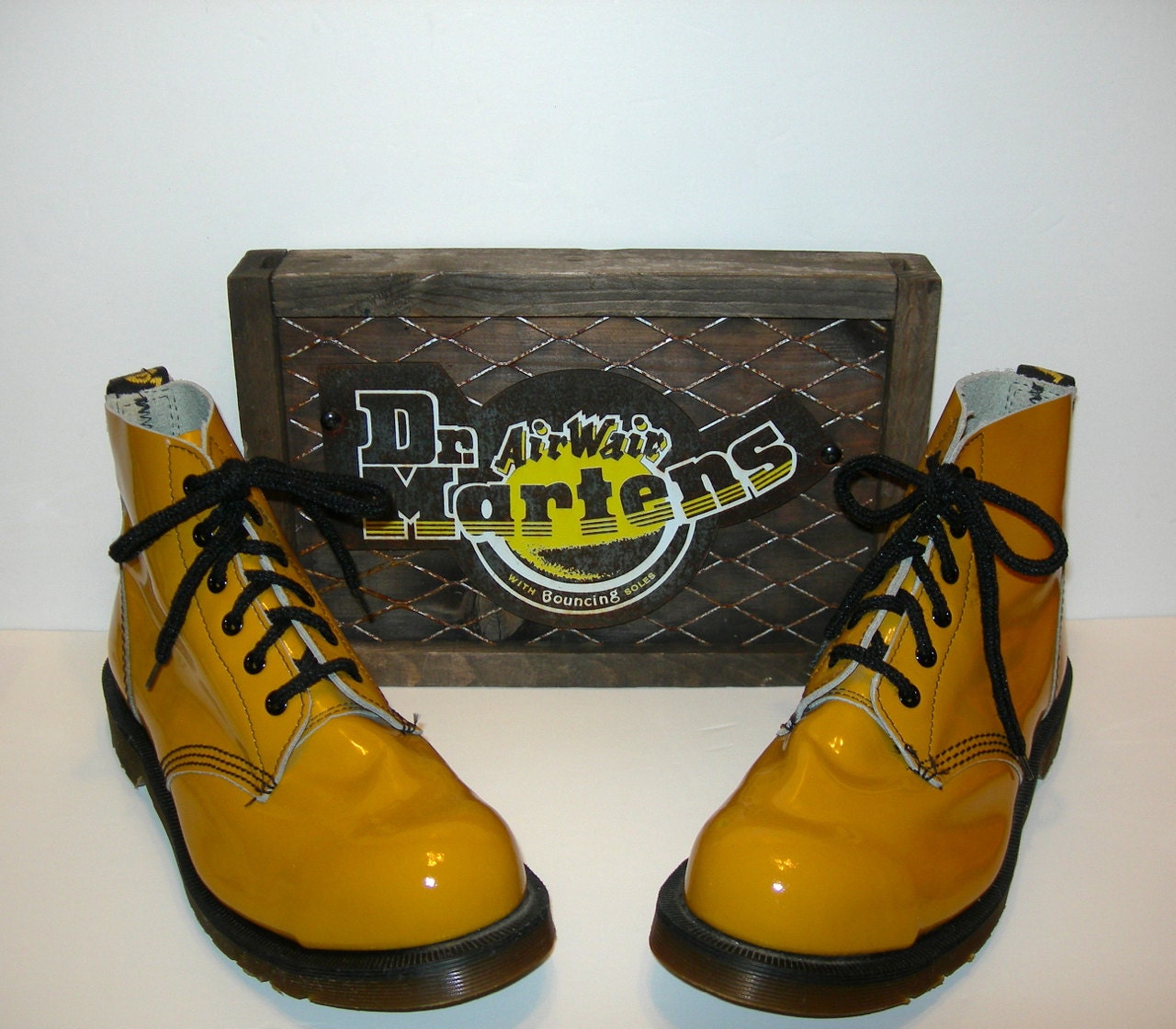 mustard doc martens