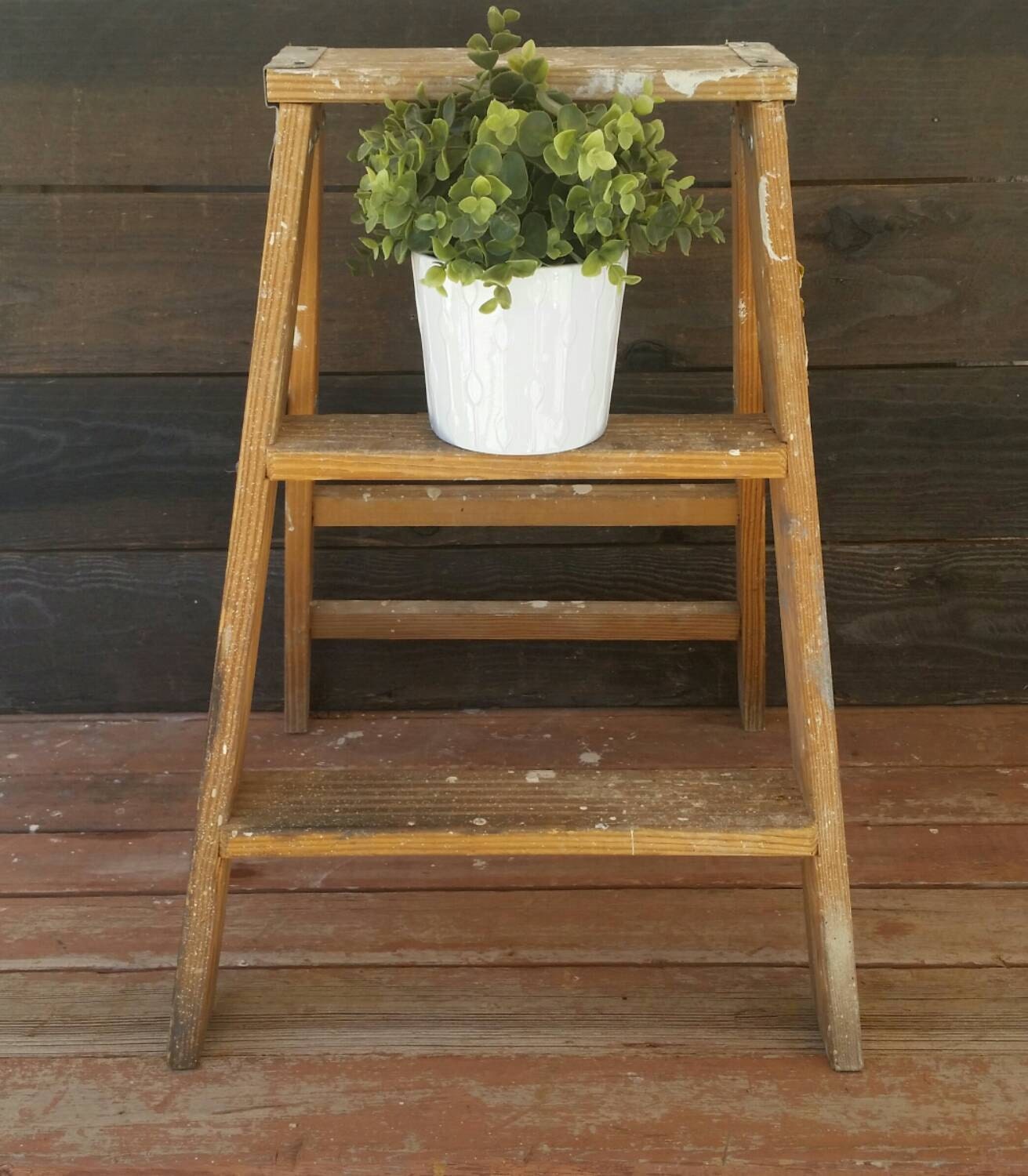 Sale Wood Ladder Vintage Ladder Rustic Decor Cottage Chic   Il Fullxfull.742511325 M0tg 