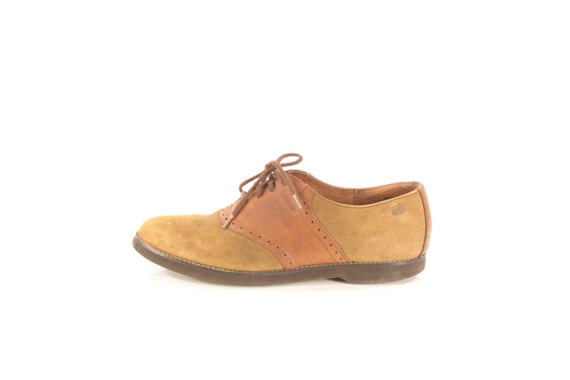 nubuck saddle shoes