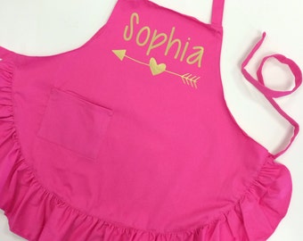 Personalized Apron - Kid's Apron - Paint Apron - Cooking Apron