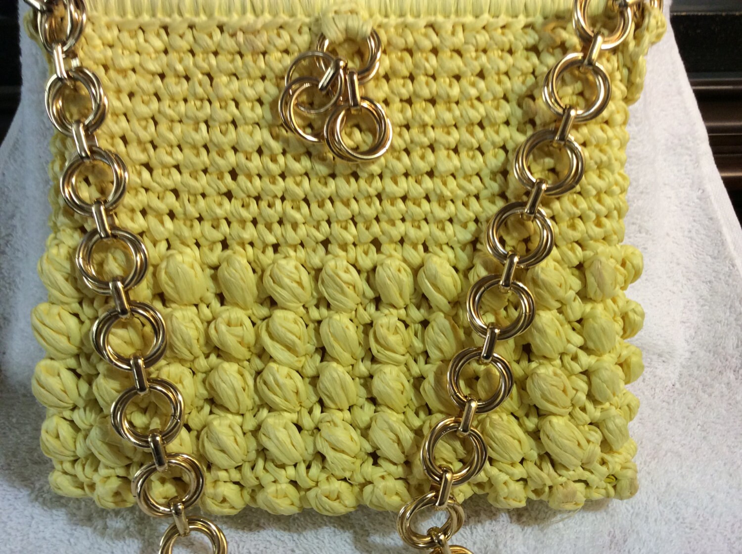 Vintage Italian Magid Bright Yellow Handbag by TheVelvetFlea