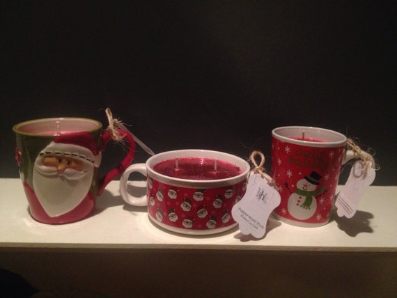 soy christmas candle peppermint twist 14 oz coffe cup soy christmas candle peppermint twist 14 oz coffe cup