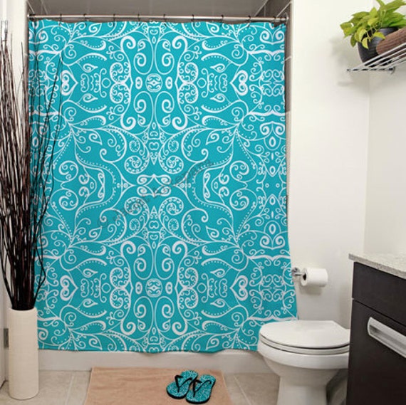 Silent Era Turquoise Printed Shower by