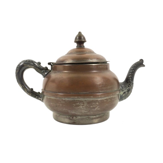 Antique Copper Teapot by Rochester Stamping by PrimaTreasures