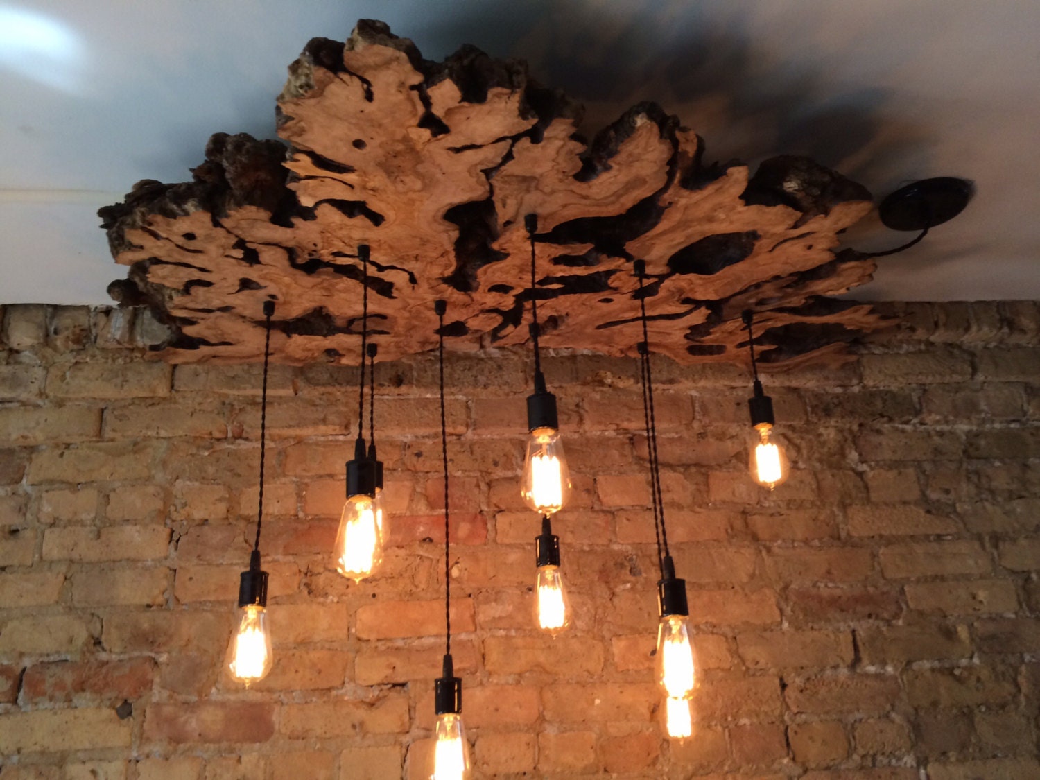 Create a Custom to order Live Edge Slab Light by 7MWoodworking
