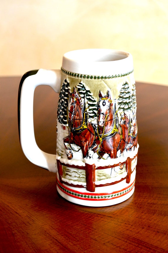 Vintage Budweiser Beer Stein 1980's AnheuserBusch