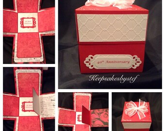 Explosion Box Photo Album, Photo box - Design your own Exploding Box - Custom order, Personalized gifts