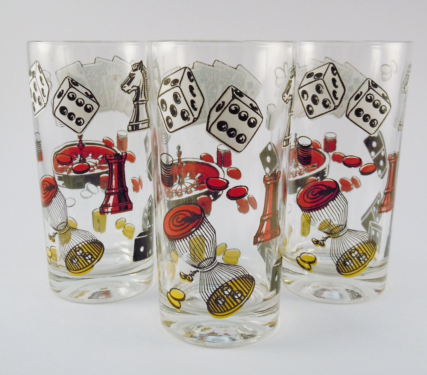 Poker drinking glasses