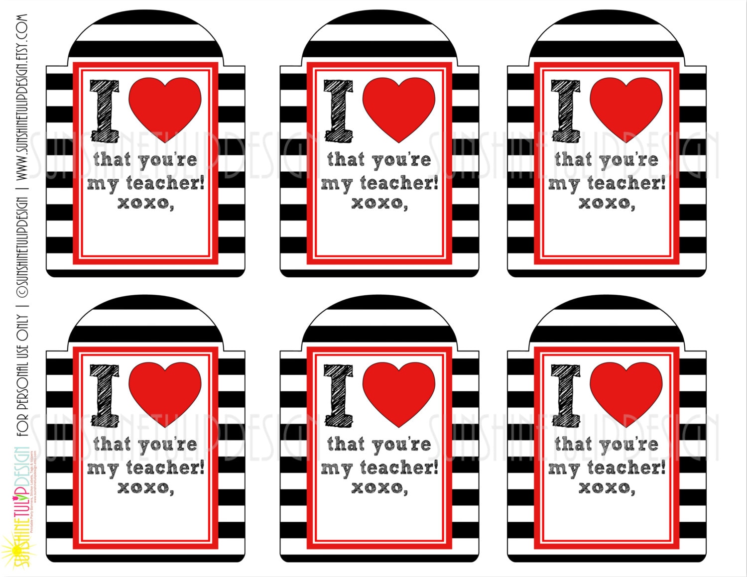 Tag teacher. Back to School Gifts. Print and Gift. Send Gifts to teachers.