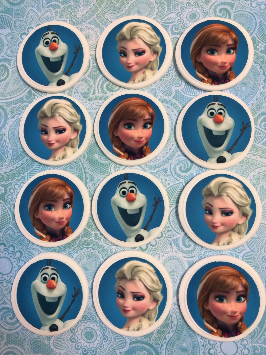 Edible Image Cupcake Toppers