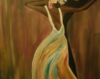 Popular items for black art paintings on Etsy