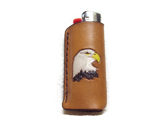 Custom Leather Bic Lighter Case