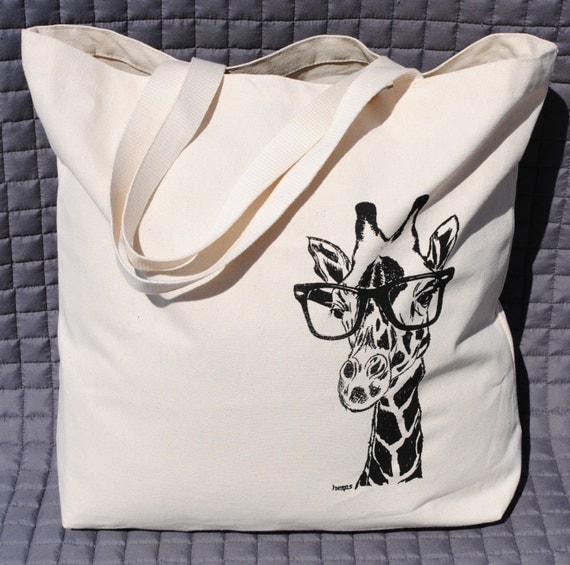 Animal Tote Bag Reusable Shopping Bag Beach by HeapsHandworks