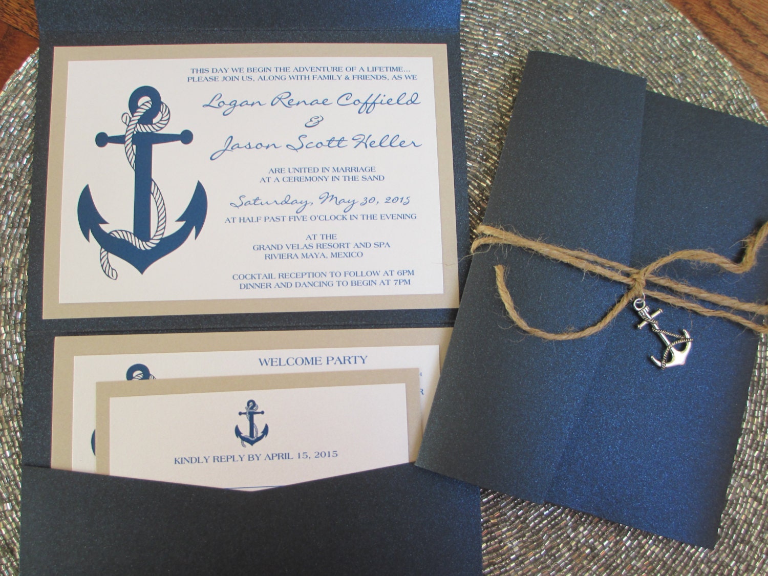 Nautical Theme Destination Wedding Invitation Anchor Navy   Il Fullxfull.713217245 Eqj0 