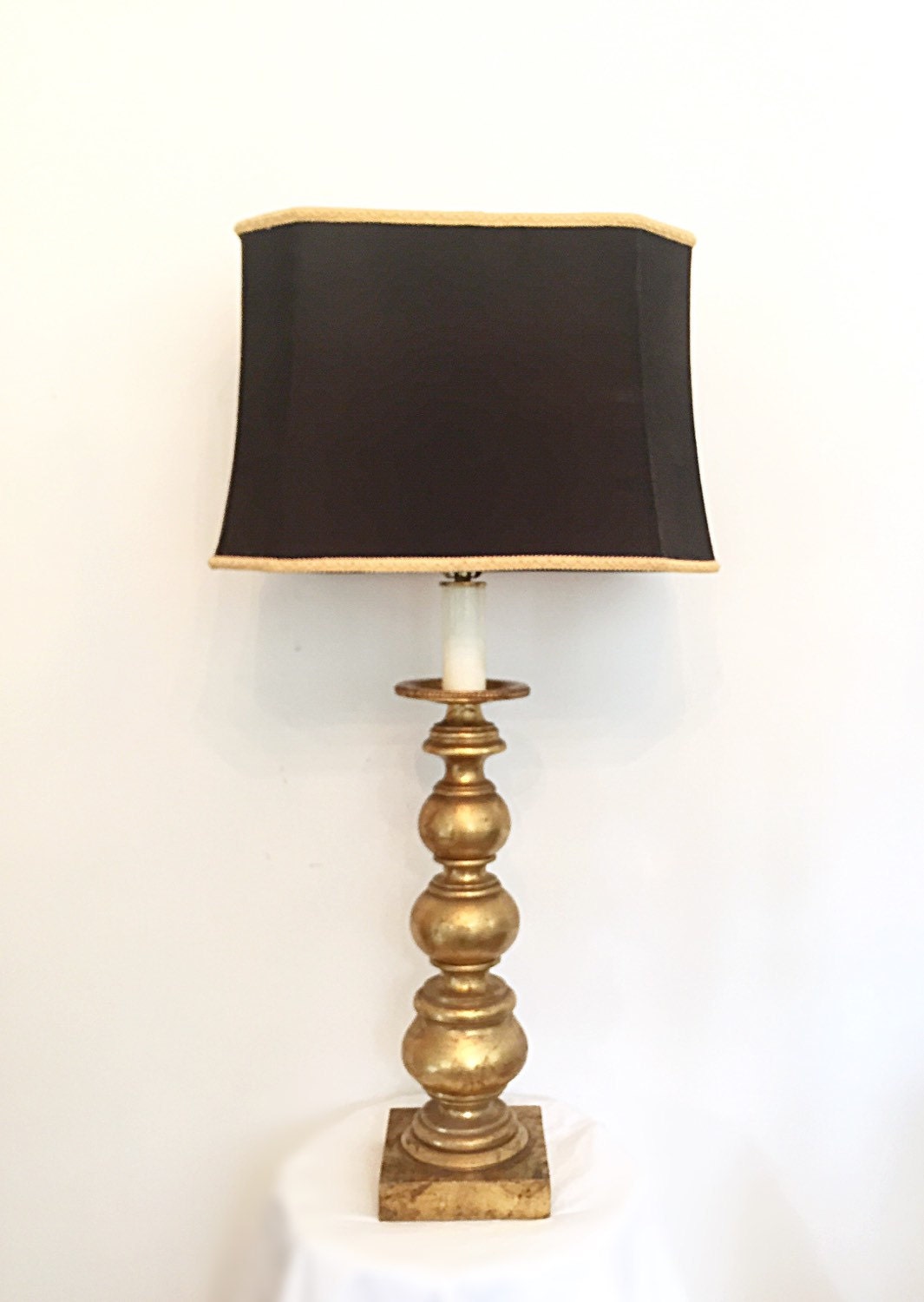 Elegant Gold and Black Table Lamp by FarmHouseFare on Etsy