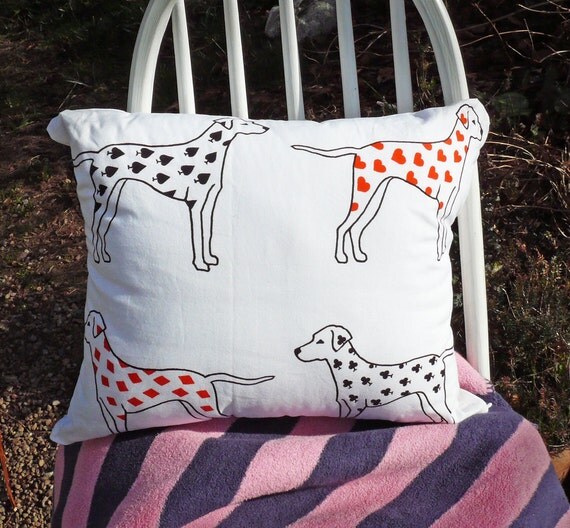 dalmation print cushions