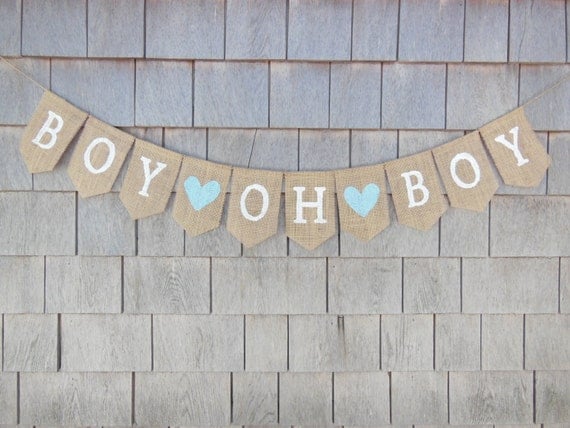 baby boy banner baby boy bunting burlap by ichabodsimagination