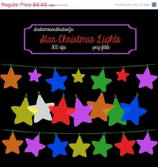 Popular items for fairy lights clipart on Etsy
