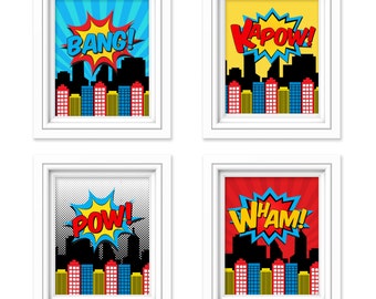 2 Instant Downloads SUPERHERO RULES PRINTABLE 8x10 Poster