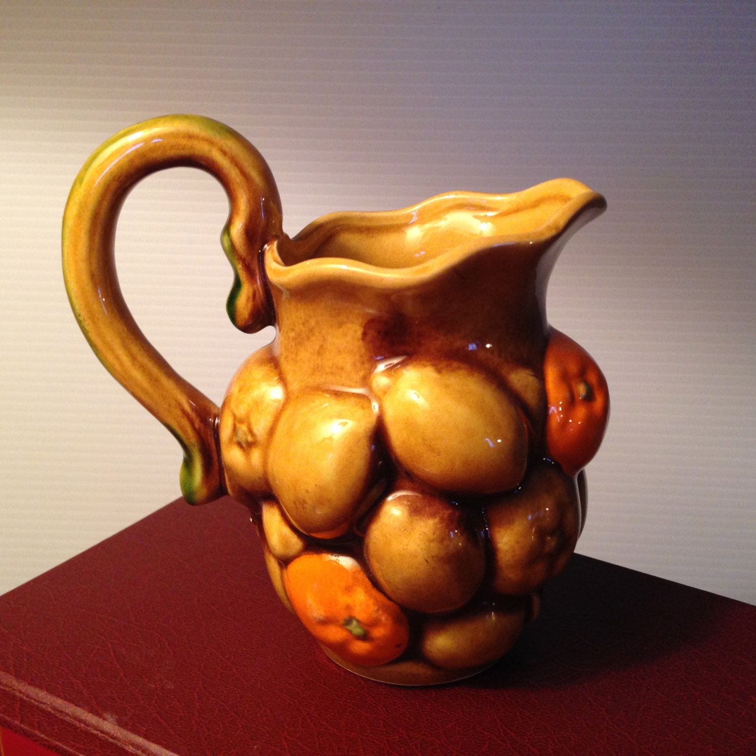 Vintage Inarco citrus orange spice small pitcher from Japan