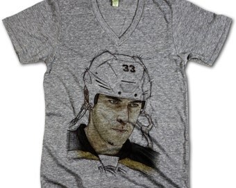 Zdeno Chara Officially Licensed NHLPA Boston V-Neck Mens XS-2XL Zdeno Chara Sketch Face K