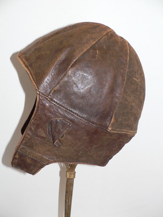 VIntage Men's Aviator Leather Hat by AVIVB on Etsy