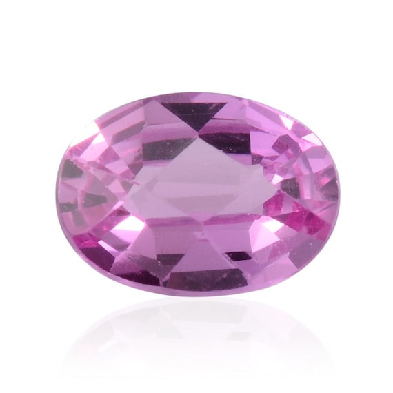 lab created pink sapphire ring
