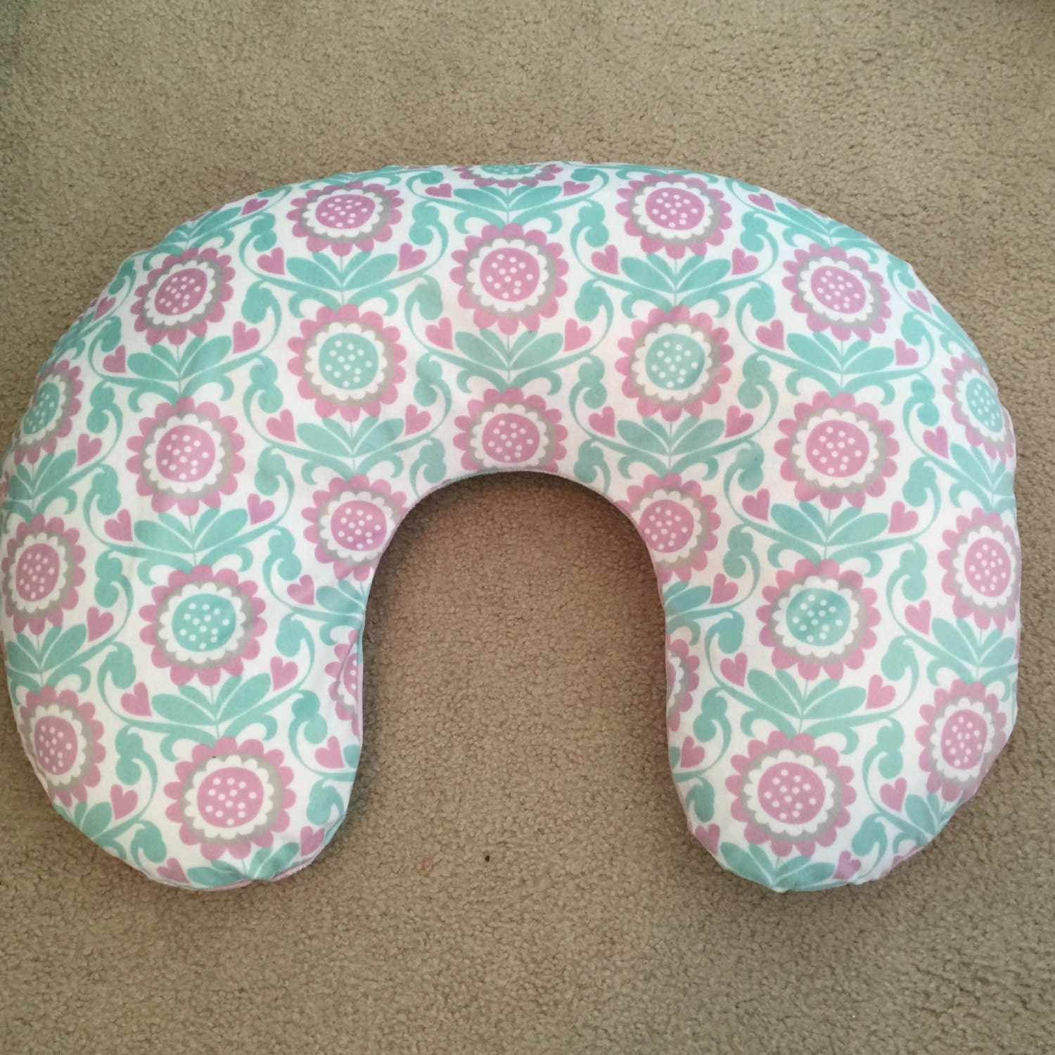 All Minky Boppy Pillow Cover Paisley by
